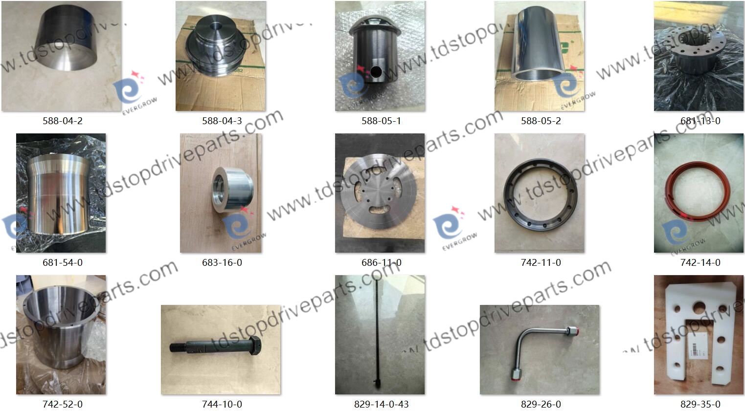 Algunas entregas recientes para las piezas de repuesto Top Drive de Canrig